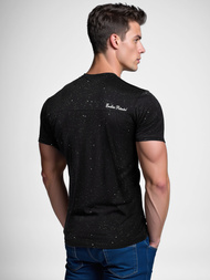 Juodi vyriški marškinėliai OZONEE O/QQ1387Z