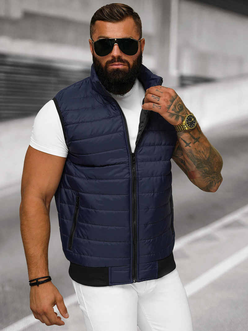 Granatinė vyriška liemenė OZONEE JS/MY77Z