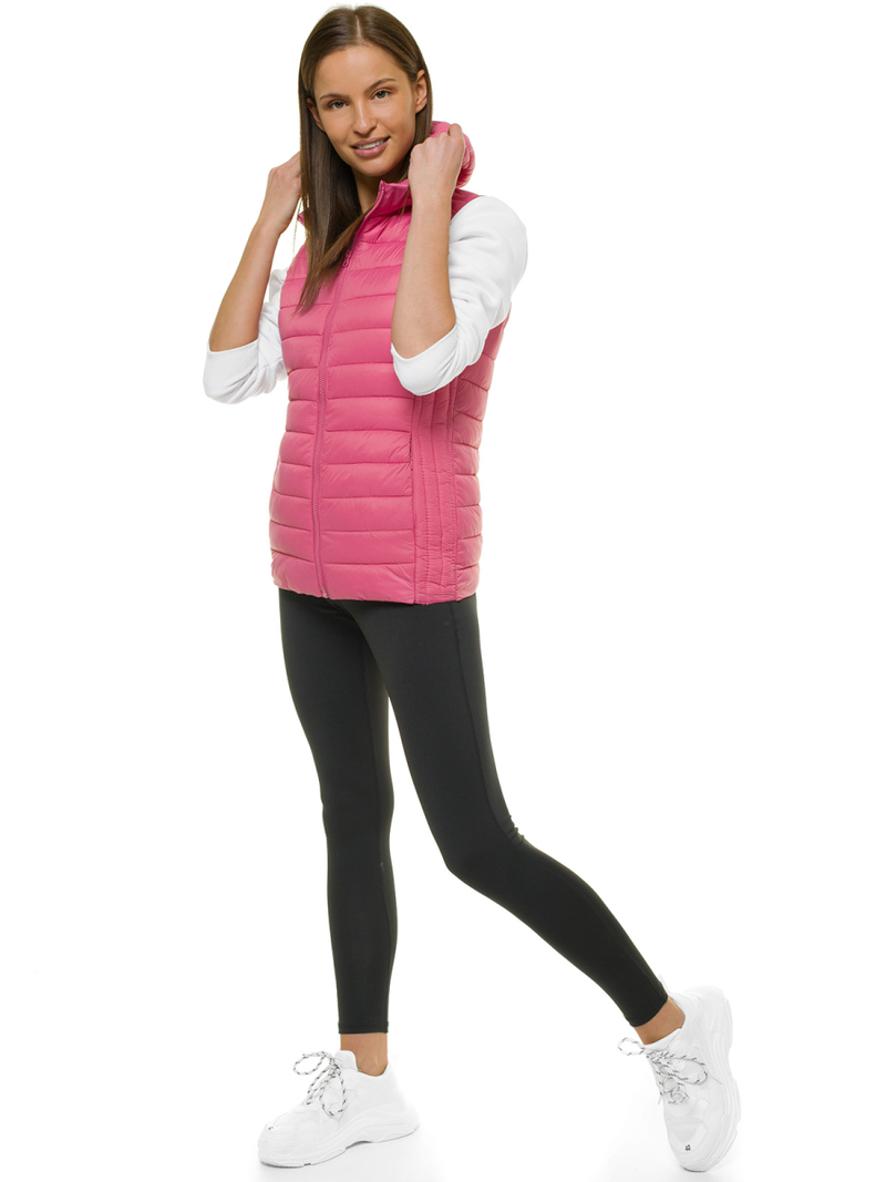 Šviesiai-Rožinė moteriška liemenė OZONEE JS/M23039/42