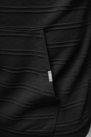 Juoda vyriškas džemperis su gobtuvu OZONEE O/TB2272