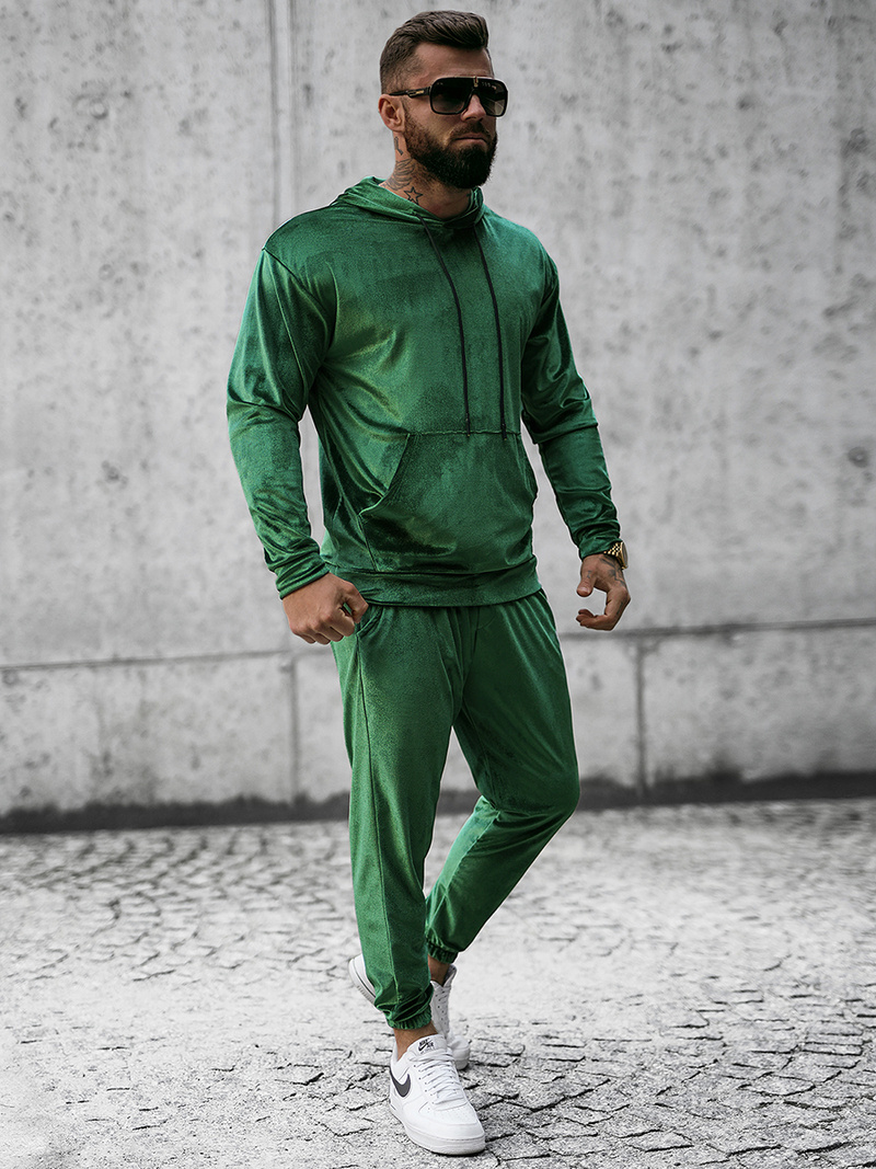 Žalias vyriškas sportinis kostiumas OZONEE O/D7517