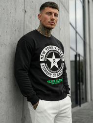 Juodas vyriškas džemperis OZONEE JS/8B1768/3