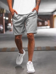 Pilki vyriški sportiniai šortai OZONEE O/WW20012/2