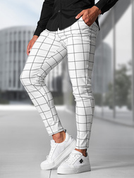 Balti Vyriškos Chino Kelnės OZONEE O/P4009Z