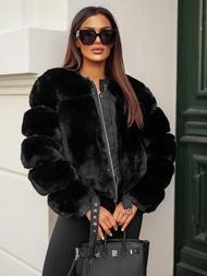 Juoda moteriška striukė OZONEE JS/11Z8080Z