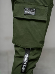 Rusvai žalsvos Vyriškos Chino Kelnės OZONEE O/PS5516