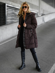 Šokoladas moteriška žieminė striukė OZONEE JS/16M9302/158