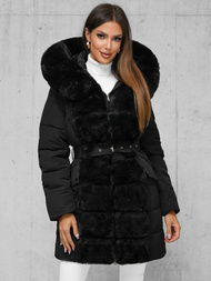 Juoda moteriška striukė OZONEE JS/11Z8096Z