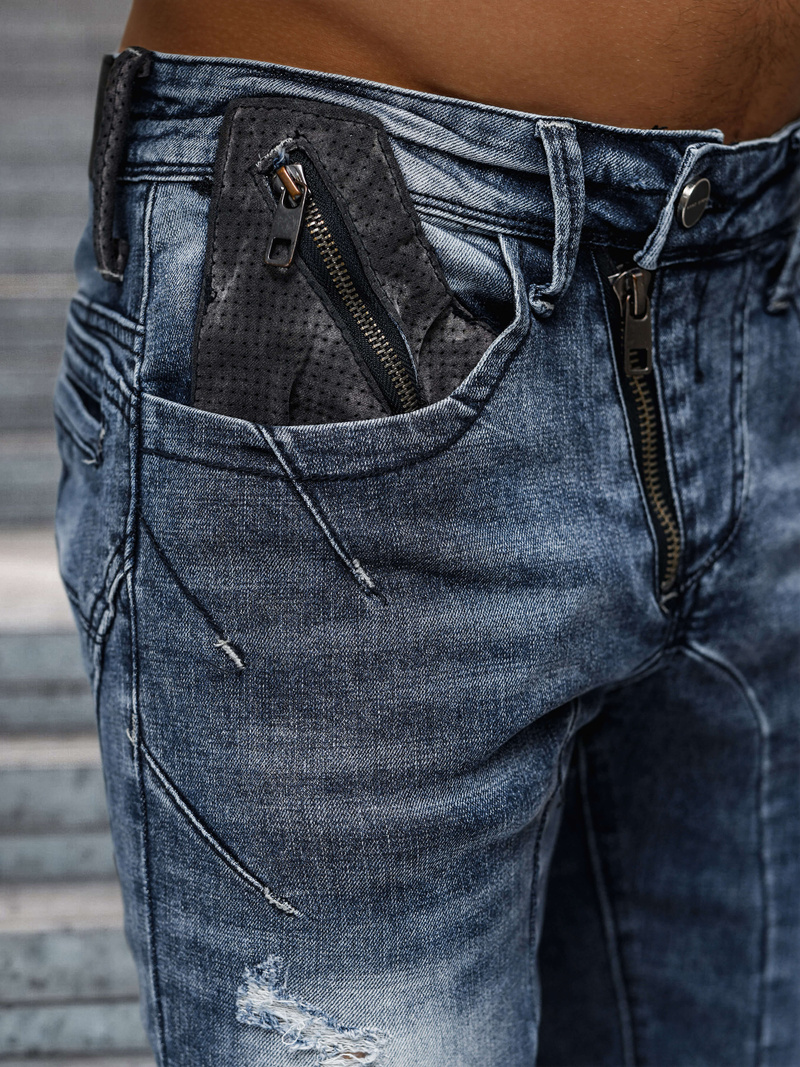 Mėlyni vyriški džinsai OZONEE NB/MP0045B