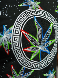 Juodi vyriški marškinėliai OZONEE O/T136/3