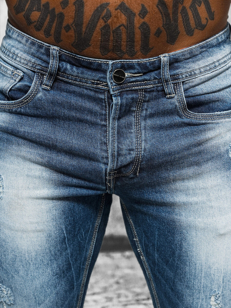 Mėlyni vyriški džinsai OZONEE NB/MP0008B