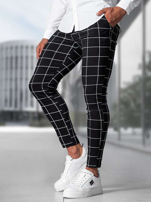 Juoda Vyriškos Chino Kelnės OZONEE O/P4009Z