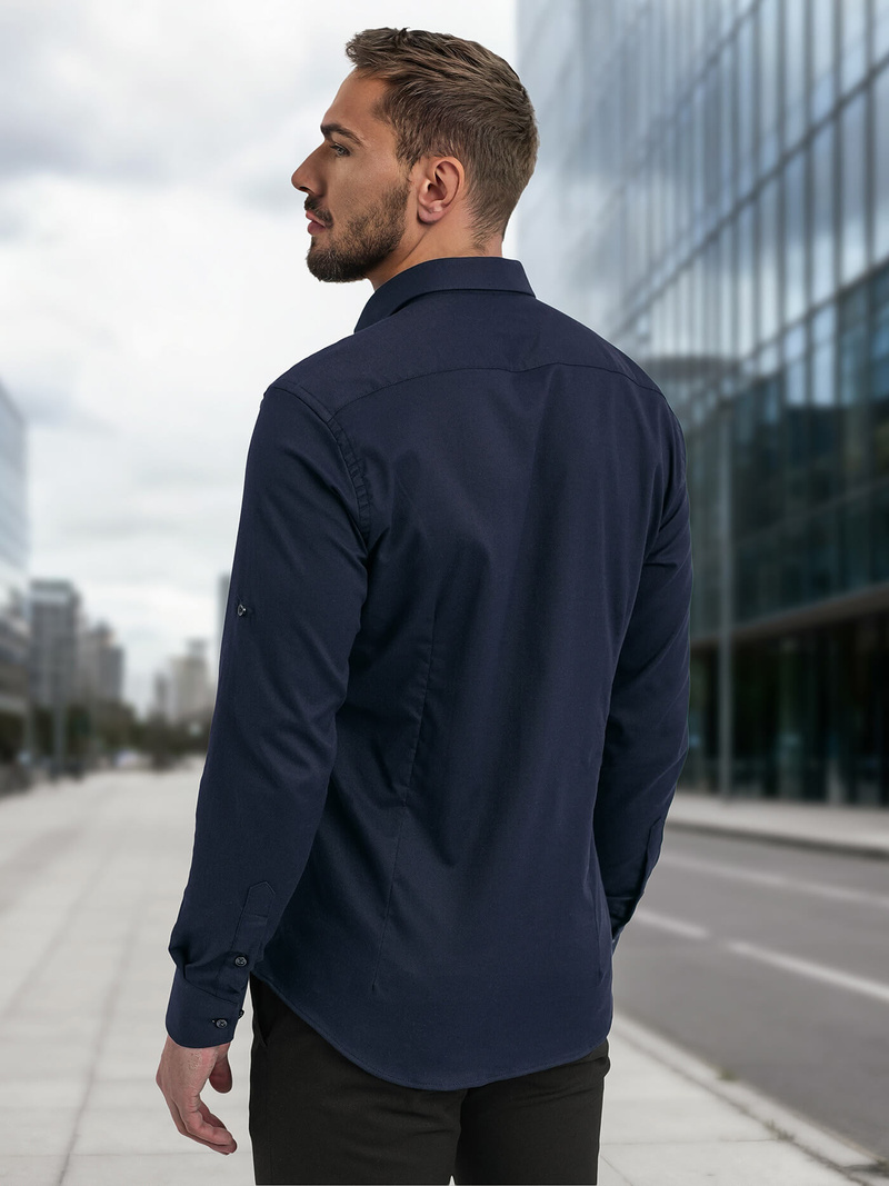 Granatinė vyriški marškiniai OZONEE V/V188