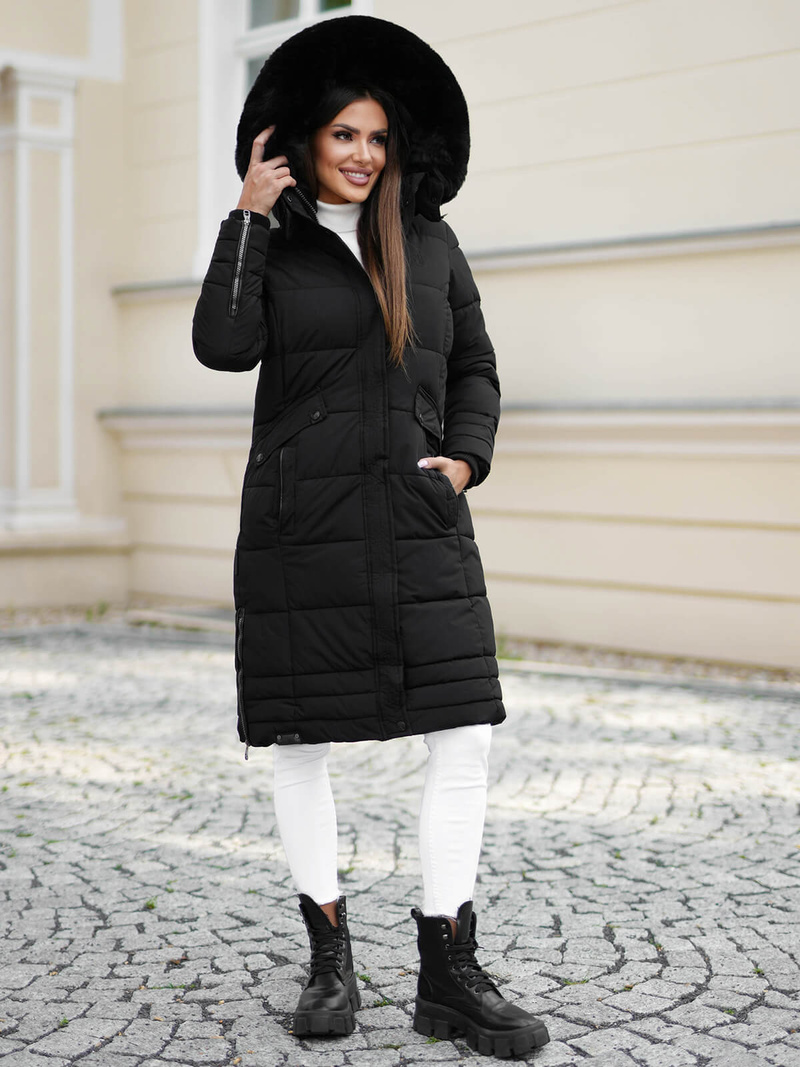 Juoda moteriška striukė OZONEE O/W377Z