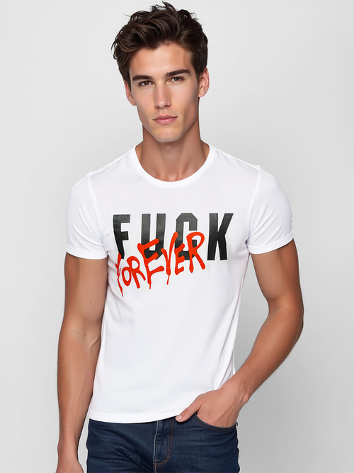 Balti vyriški marškinėliai OZONEE O/T1267/1Z