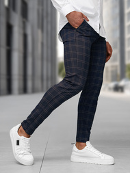 Granatinės vyriškos chino kelnės OZONEE DJ/5632Z