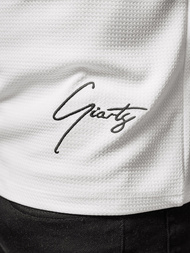 Baltas vyriški marškinėliai OZONEE O/L1192