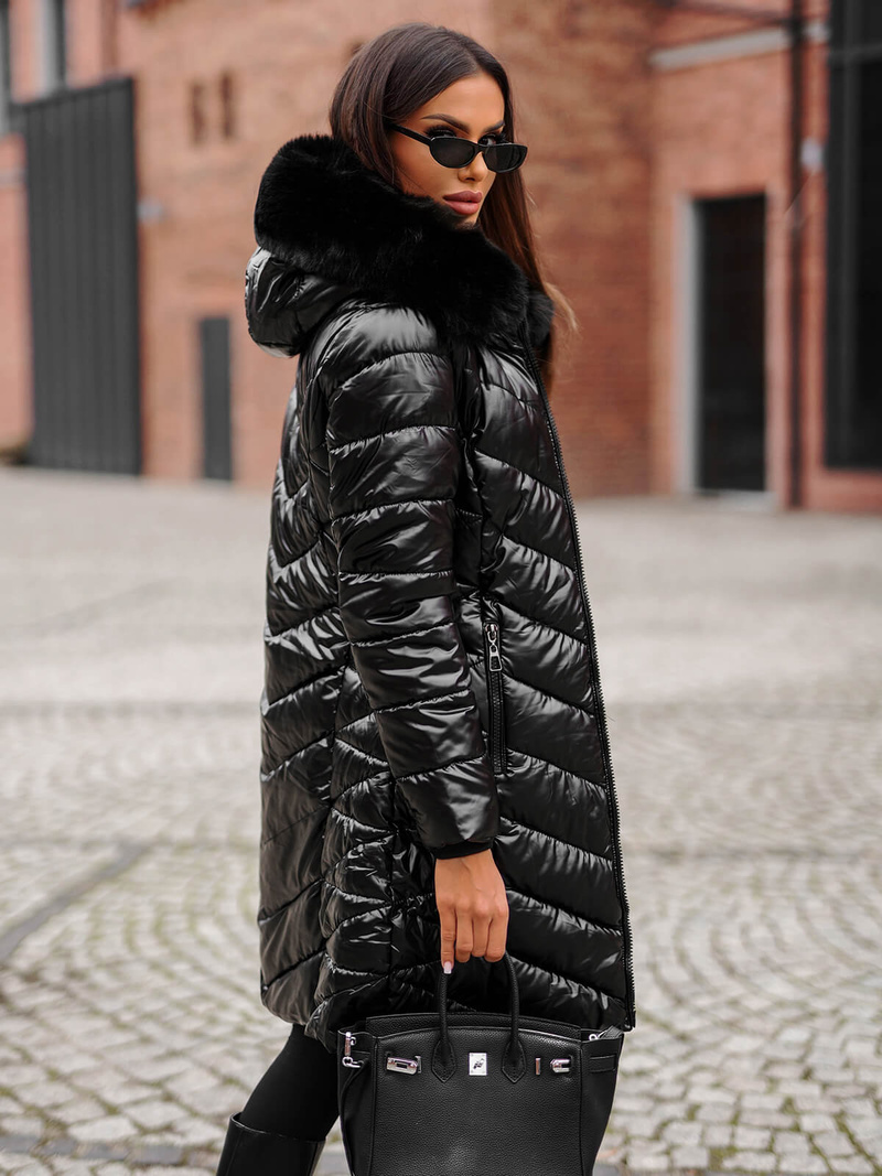 Juoda moteriška striukė OZONEE JS/16M9100/392Z