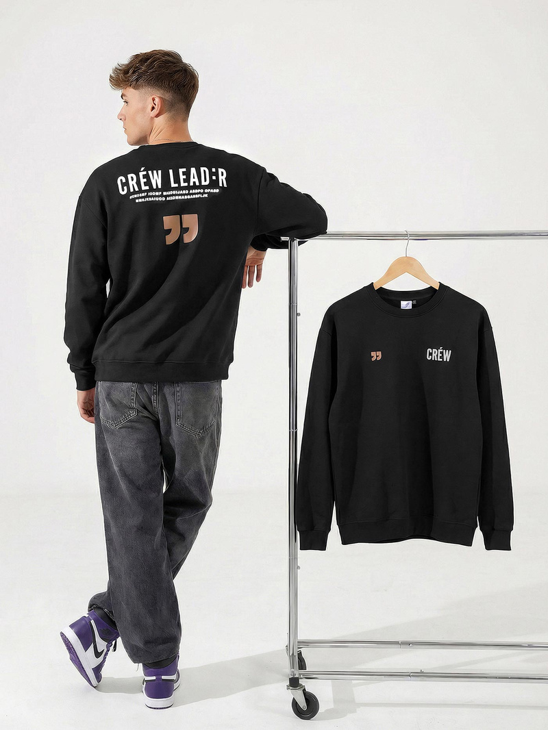 Juodas vyriškas džemperis OZONEE JS/65B3917/3Z