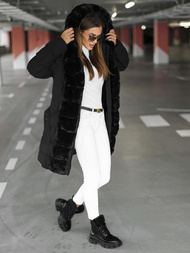 Juoda moteriška striukė OZONEE JS/5M3158/392Z