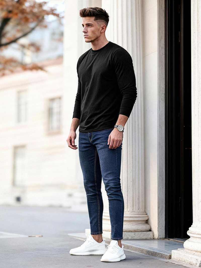 Tamsiai-mėlyni vyriški džinsai OZONEE O/JK2951Z