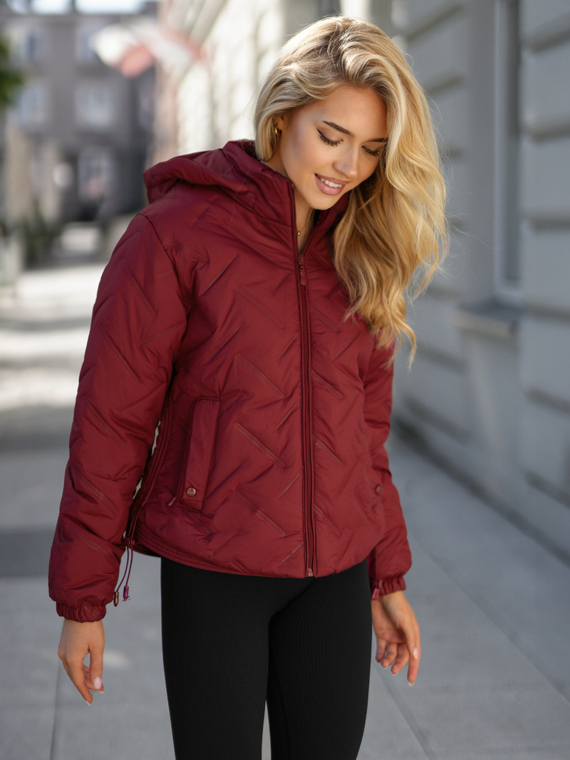 Burgundija moteriška striukė OZONEE JS/16M9315/06