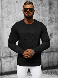 Juodas vyriškas džemperis OZONEE NB/MF2010
