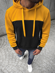 Juodi vyriškas džemperis su gobtuvu OZONEE JS/JZ11058