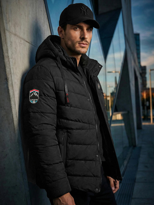 Juoda vyriška striukė  OZONEE JS/31M5081/392