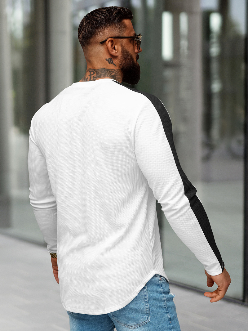 Baltas vyriškas džemperis OZONEE O/D7197Z