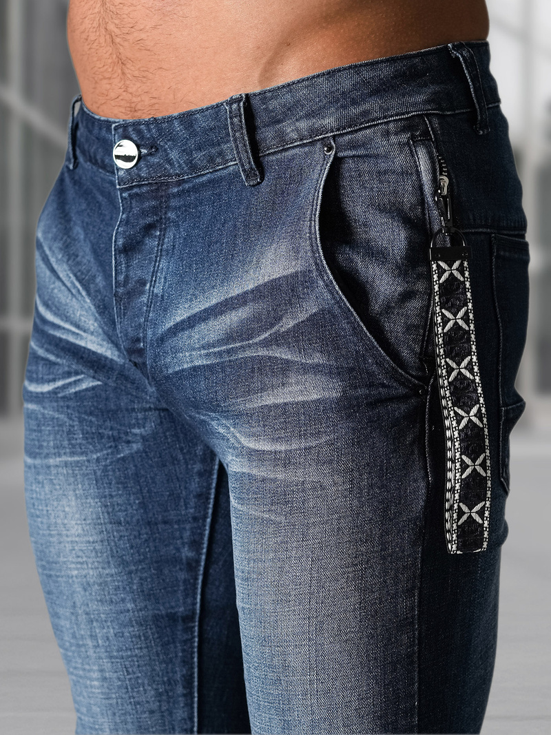 Tamsiai-mėlyni vyriški džinsai OZONEE NB/MP0091BS