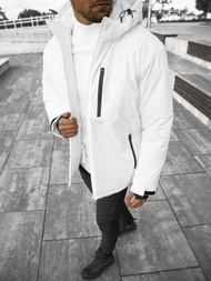 Žieminė Balta vyriška striukė OZONEE JS/HH011/45Z