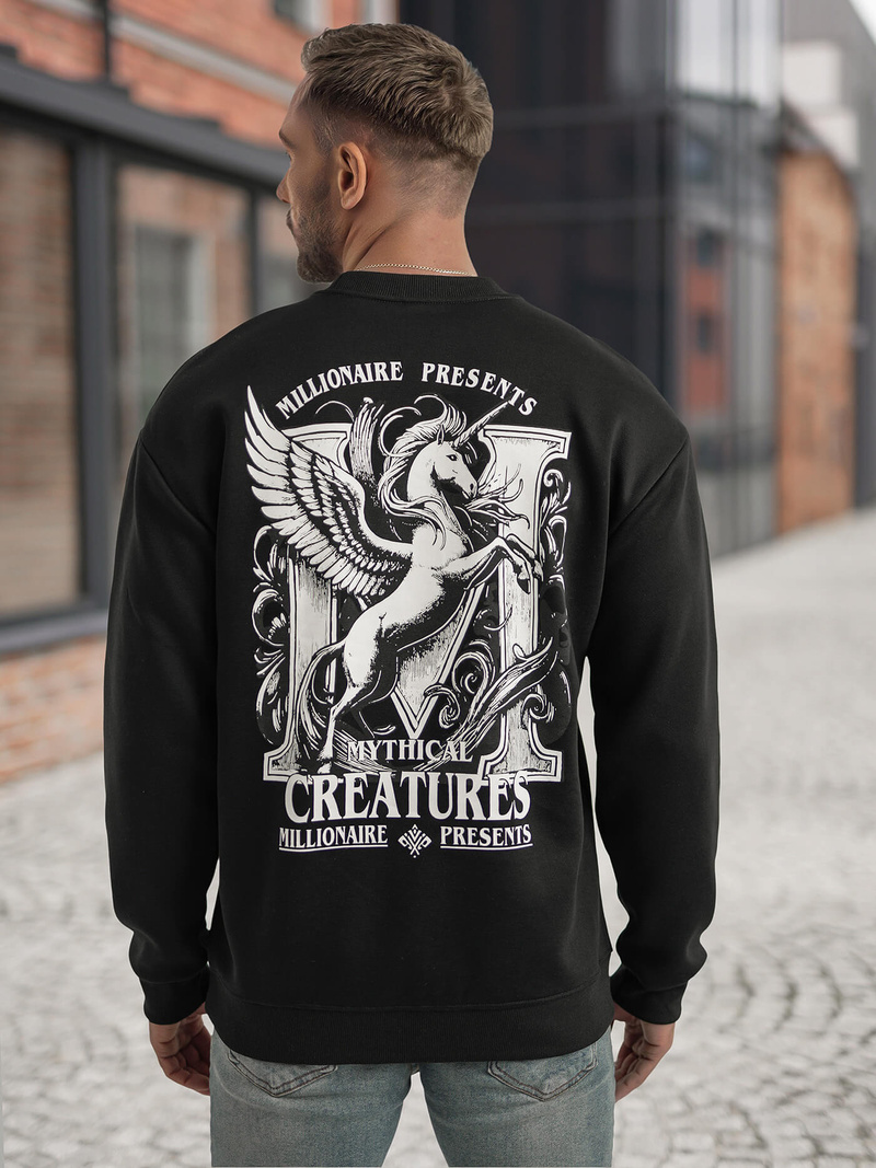 Juodas vyriškas džemperis OZONEE JS/65B3919/3