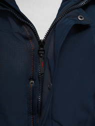 Granatinė vyriška žieminė striukė OZONEE JS/5M718/215