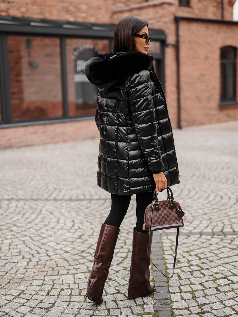 Juoda moteriška striukė OZONEE JS/16M9120/392Z