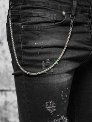 Juodi vyriški džinsai OZONEE O/MB460