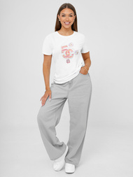 Balti moteriški marškinėliai OZONEE JS/95T2552/1