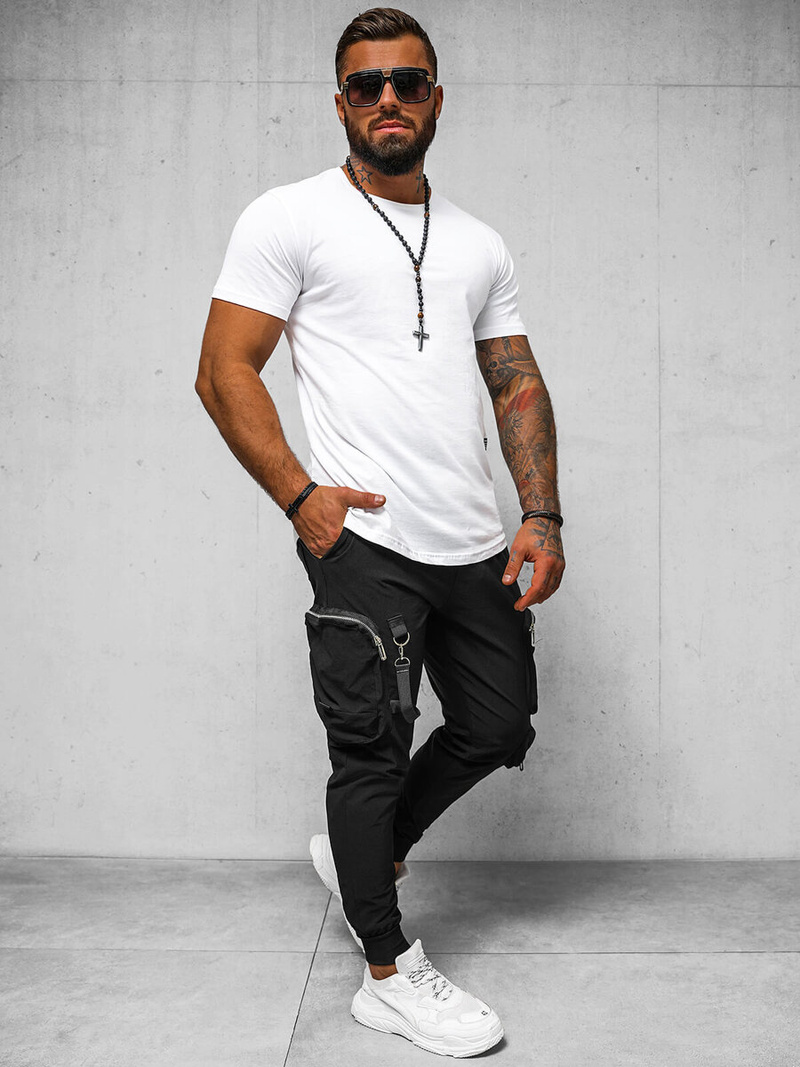 Juodos Vyriškos Chino Kelnės OZONEE O/PS5519