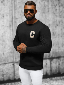 Juodas vyriškas džemperis OZONEE NB/MF2019