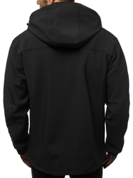 Juodai-Žalia vyriška softshelte striukė OZONEE GE/12269