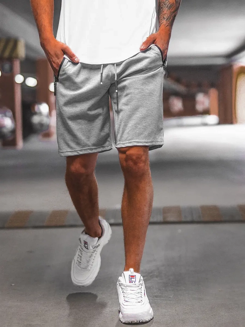 Pilki vyriški sportiniai šortai OZONEE O/WW20012/2