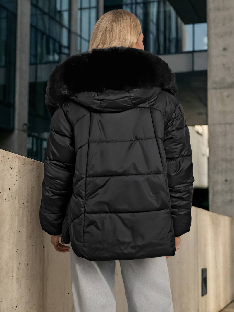 Juoda moteriška striukė OZONEE O/16M9179/392Z