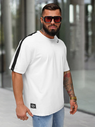 Baltas vyriški marškinėliai OZONEE O/QQ1195