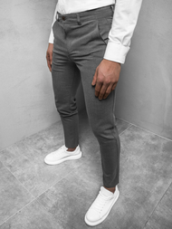 Grafitinės vyriškos chino kelnės OZONEE DJ/5502