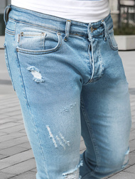 Šviesiai-mėlyni vvyriški džinsai OZONEE DO/2860