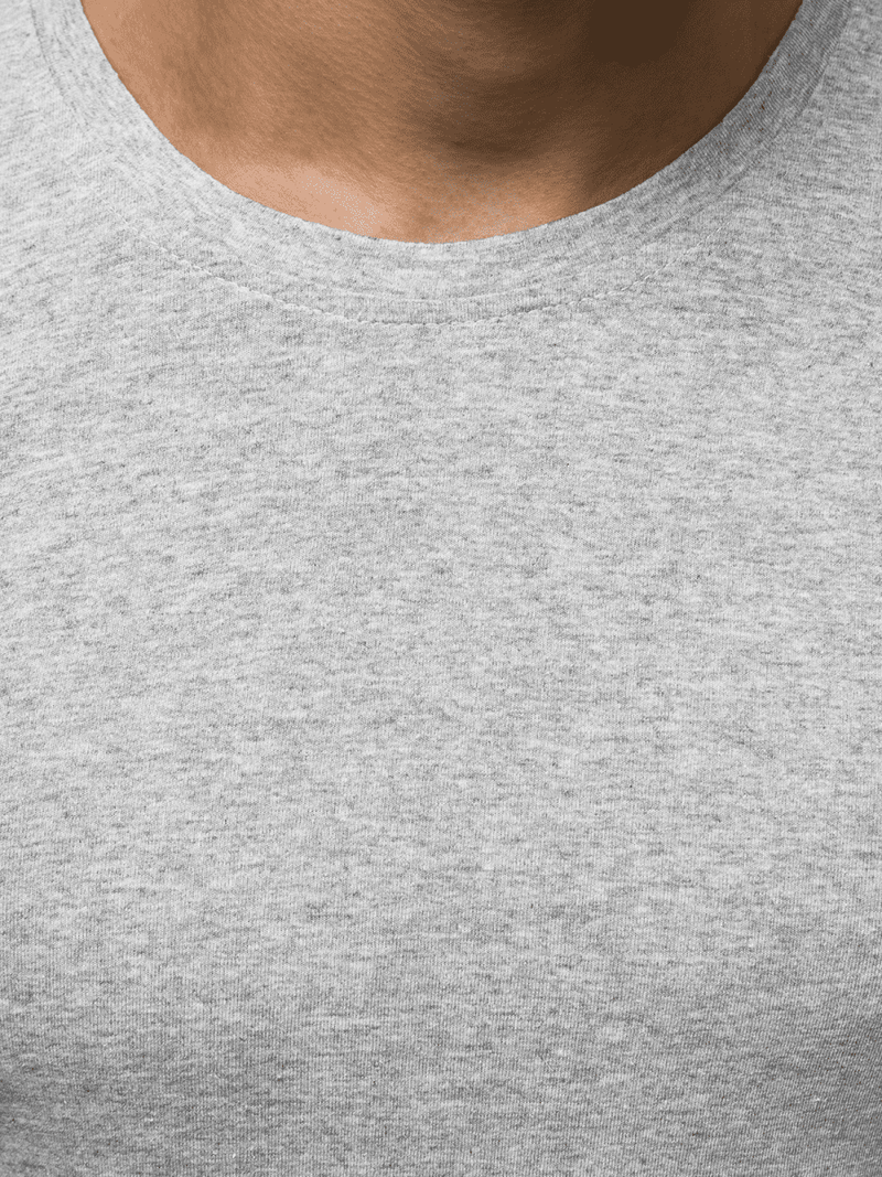 Pilki vyriški marškinėliai ilgomis rankovėmis OZONEE O/1209Z