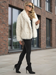 Baltas moteriška striukė OZONEE JS/11Z8261