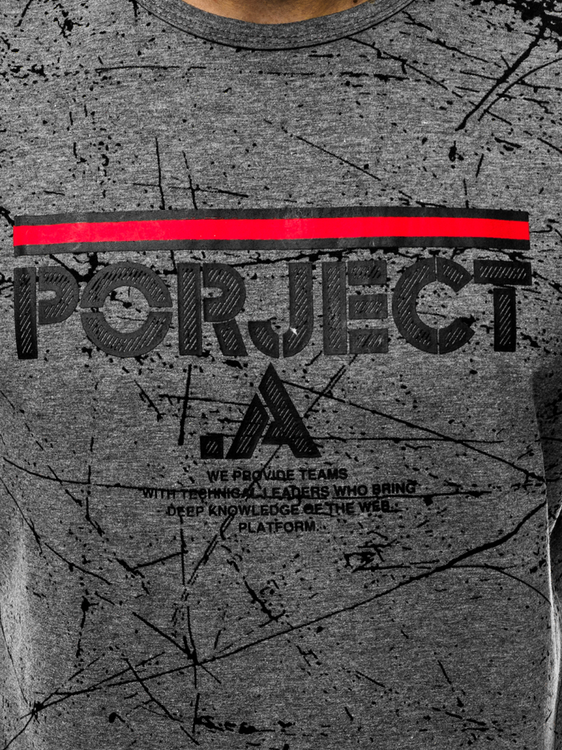 Grafitiniai vyriški marškinėliai OZONEE JS/SS10917Z