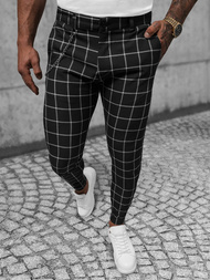 Juodi vyriškos chino kelnės OZONEE DJ/550174