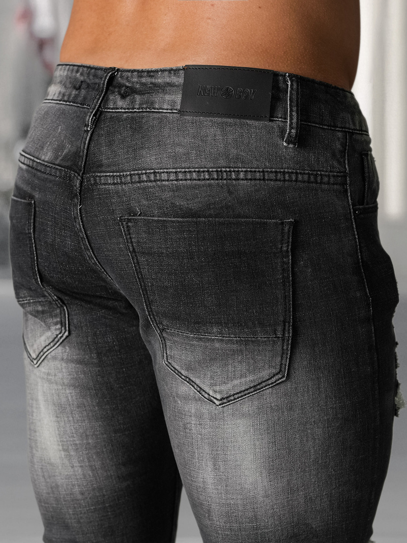 Juodai vyriški džinsai OZONEE NB/MP0075NZ